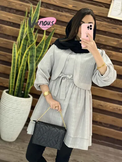 مانتو نازلی ژیله دار
