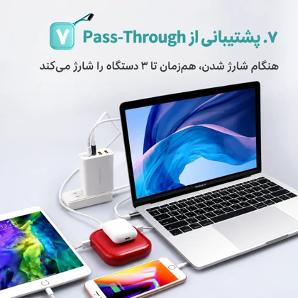 پاوربانک وایرلس مایپو MIPOW مدل SPX01W-T توان 18 وات ظرفیت 10000