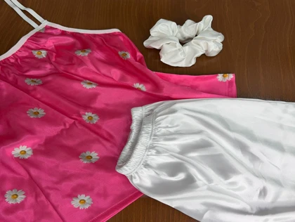 ست تاپ و شلوارک طرح گل