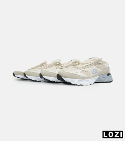 کفش کتانی بزرگ پا کرم طوسی NEW BALANCE 993