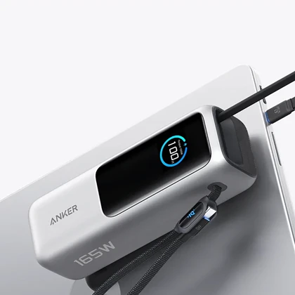 پاور بانک 25000 انکر Anker مدل A1695 توان 100 وات با کابل USB-C