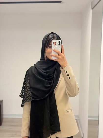 شال کرپ دانتل