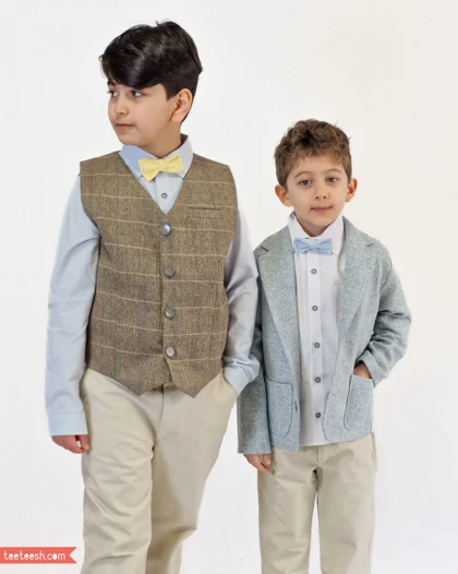 جلیقه رسمی پشمی کرمی