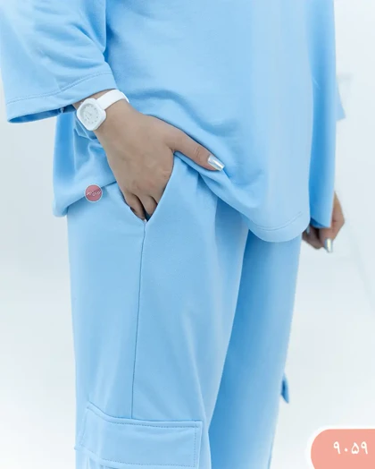 ست تیشرت شلوارک کارگو 9059