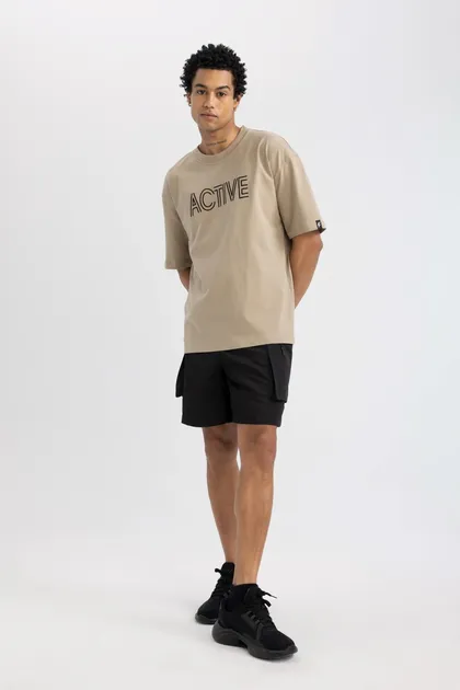 شورت بافته شده DeFactoFit Oversize Fit C1530AX24SM