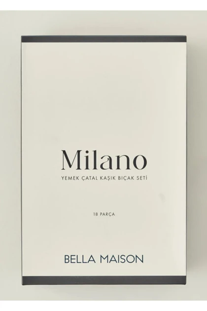 سرویس قاشق چنگال چاقو Bella Maison مدل Milano استیل ضدزنگ - نقره‌ای