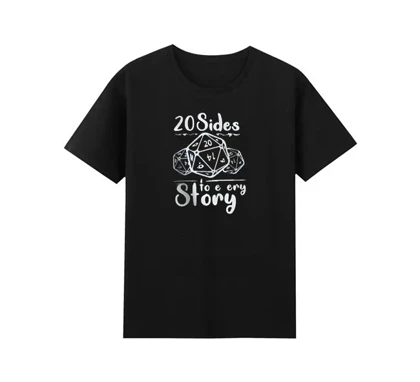 تیشرت گیمینگ طرح Dungeons and Dragons سفید کد 103277