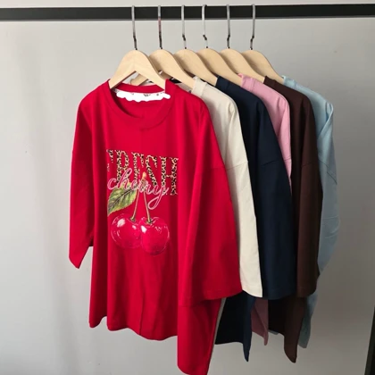 تیشرت ماکان باکسی طرح FRESH