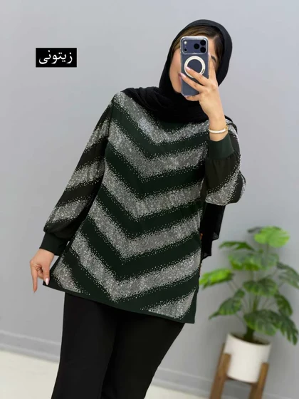 بلوز یقه گرد ویسکوز شانا کد 205603