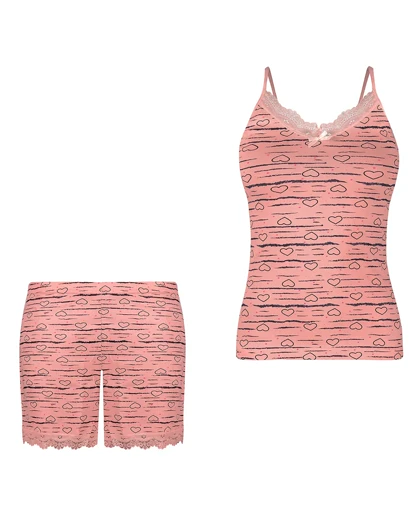 ست زیرپوش زنانه گیپور بندی مهوا سیلکا