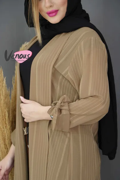 مانتو کراش آستین بنددار