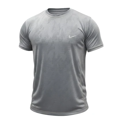 تیشرت ورزشی مردانه نایک مدل VHD-Dri Fit-4K0983 طوسی روشن