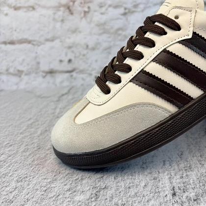 کفش کتانی زنانه آدیداس سامبا کرم قهوه ای کد 2312