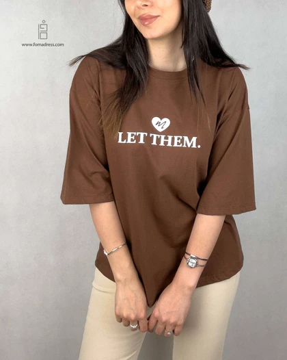 تیشرت باکسی طرح Let Them