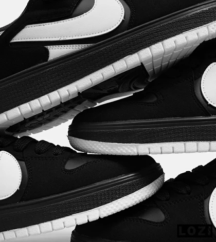 کفش کتانی مردانه مشکی سفید NIKE AIR JORDAN