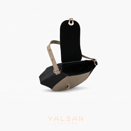 کیف دوشی زنانه چرم یلسان مدل آوید کد 218-GN
