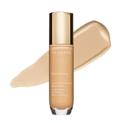 کرم پودر صورت کلارنس مدل Everlasting شماره 105.5W مناسب انواع پوست حجم 30 میلی‌لیتر