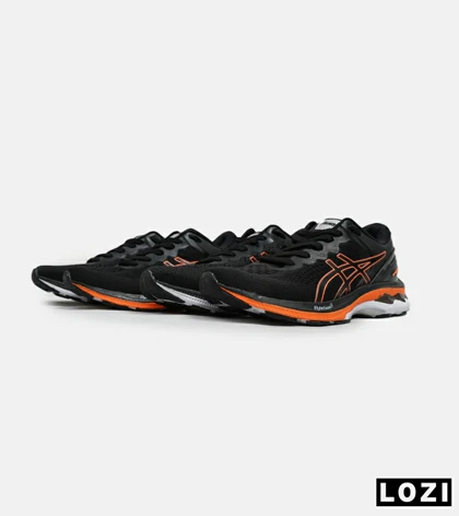 کتانی بزرگ پا مشکی نارنجی ASICS GEL-KAYANO 27