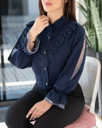 شومیز زنانه مدل هیلان کد 1541