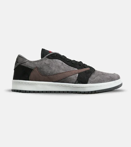 کفش کتانی مردانه قهوه ای طوسی مشکی قهوه ای NIKE travis scott