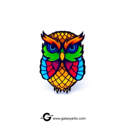پیکسل جغد هفت رنگ
