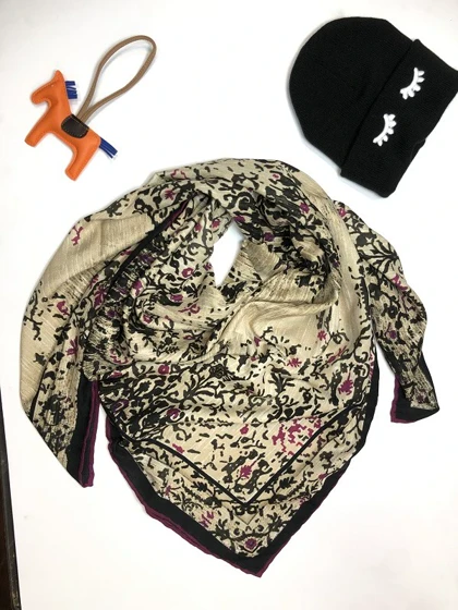 روسری نخ گل پاییزه