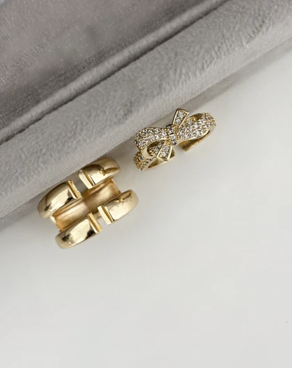 انگشتر فشن زنانه پاپیون دوکاربره 864