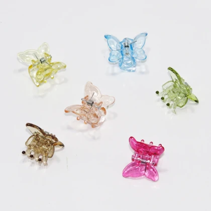 کلیپس مو زنانه مدل پروانه کد G_Lnd_1351 مجموعه 6 عددی