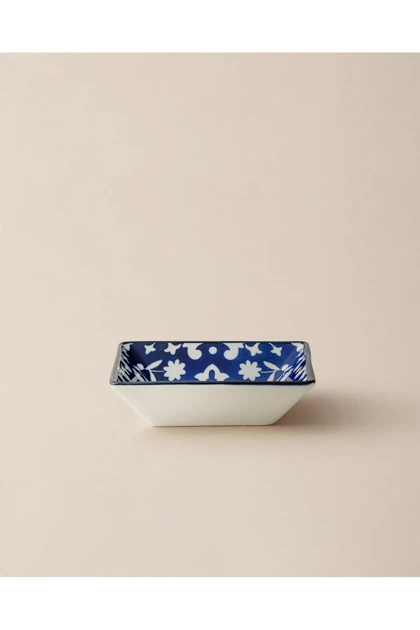 بشقاب سرو Madame Coco مدل Reve Bleu Verve Bone China - چندرنگ