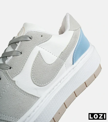 کفش مردانه و زنانه سفید طوسی آبی NIKE AIR FORCE مدل 8327