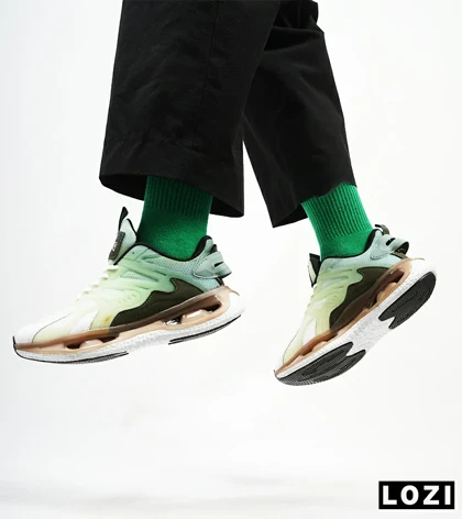 کفش کتانی مردانه سبز قهوه ای ADIDAS Customize Run