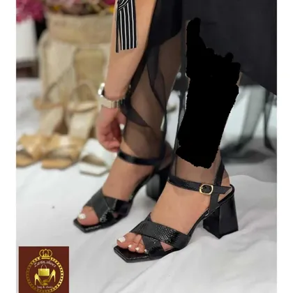 صندل پاشنه 5 سانت مجلسی زنانه V 21
