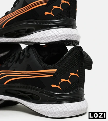 کفش کتانی ورزشی مشکی نارنجی مردانه و زنانه PUMA