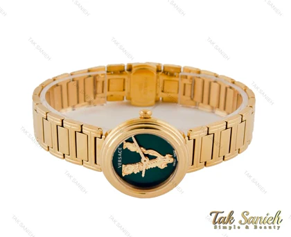 ساعت ورساچه Virtus زنانه طلایی صفحه سبز Versace-3995-L