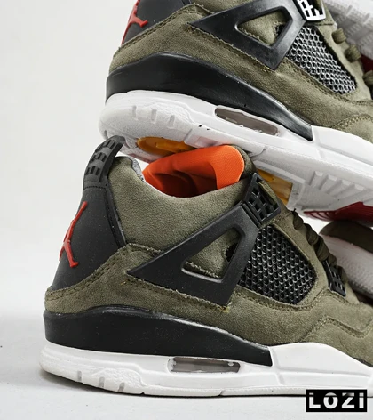 کتانی ساق‌دار مردانه سبز Nike air jordan 4