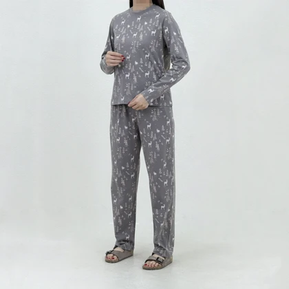 شلوار زنانه راحتی طرح جنگل | آی بولک