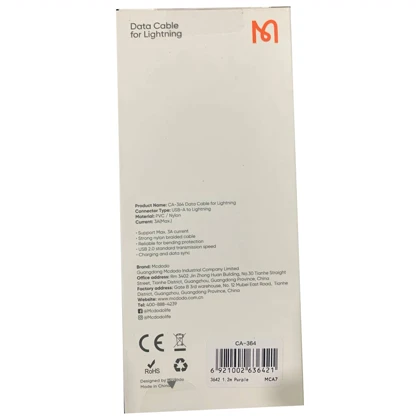 کابل فست شارژ یو اس بی به لایتنینگ 3 آمپر 1.2 متری مک دودو CA-364