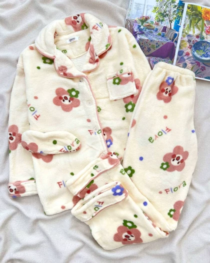 ست سه تیکه بلوز و شلوار و چشم بندتدی کد 5244