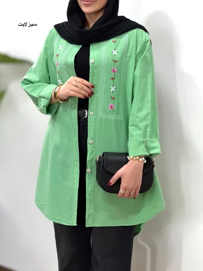 مانتو گلدوزی آیسو مارینا(ایراددار)