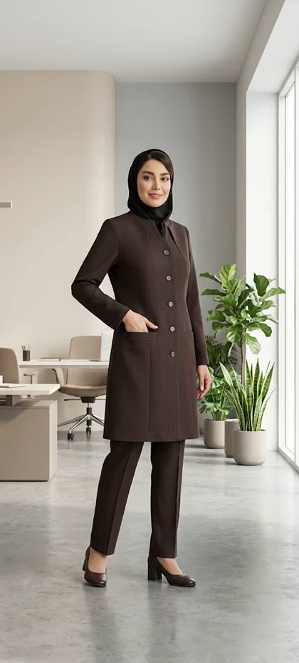 مانتو شلوار سولیانو فیونا دو یقه کد 200064