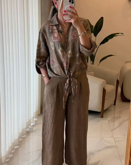 ست تیاراگل‌دار