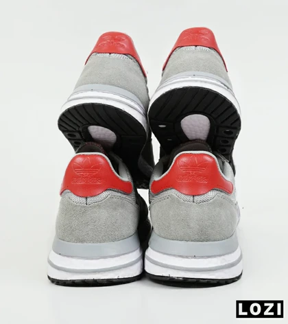 کفش کتانی مردانه طوسی سفید آدیداس adidas ZX 500