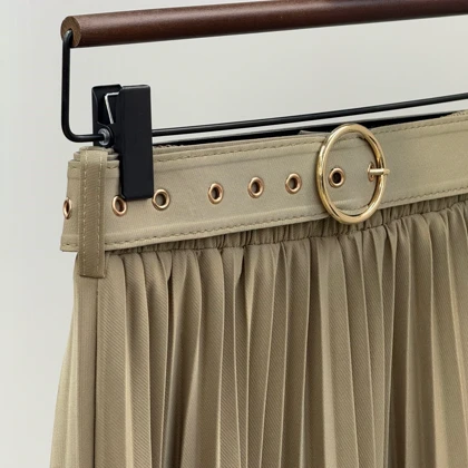 دامن پلیسه کمربند دار