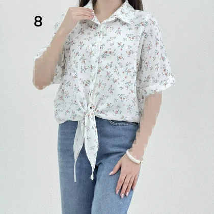 شومیز زنانه جلو گره‌ای