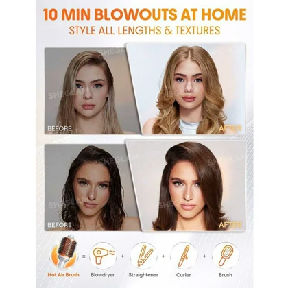 سشوار برس دار چند منظوره شیگلم (SHEGLAM)