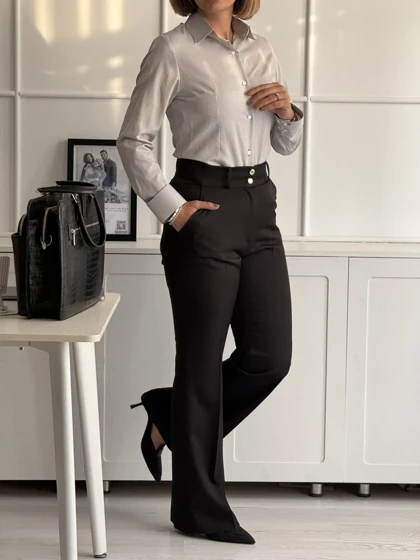 شومیز زنانه Slim Fit زنیر