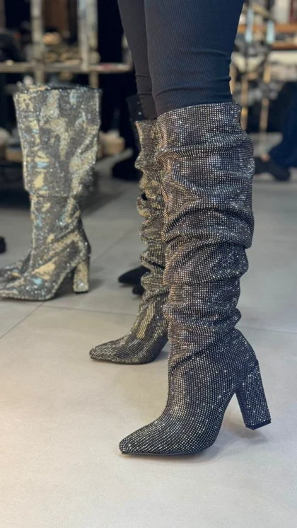 480 - بوت چروک نگینی 480