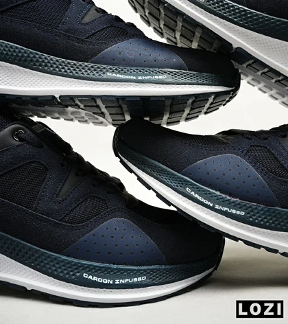 کفش کتانی طبی زنانه و مردانه سرمه ای SKECHERS archfit v02
