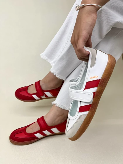 ونس زنانه روی کوتاه سامبا تک چسب ادیداس adidas SAMBA کد 1220