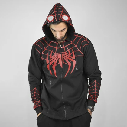 سویشرت اسپرت مرد عنکبوتی مدل SPL-3L1647 مشکی